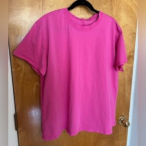 Lululemon - All Yours Cotton T-Shirt - Sonic Pink - Size 12